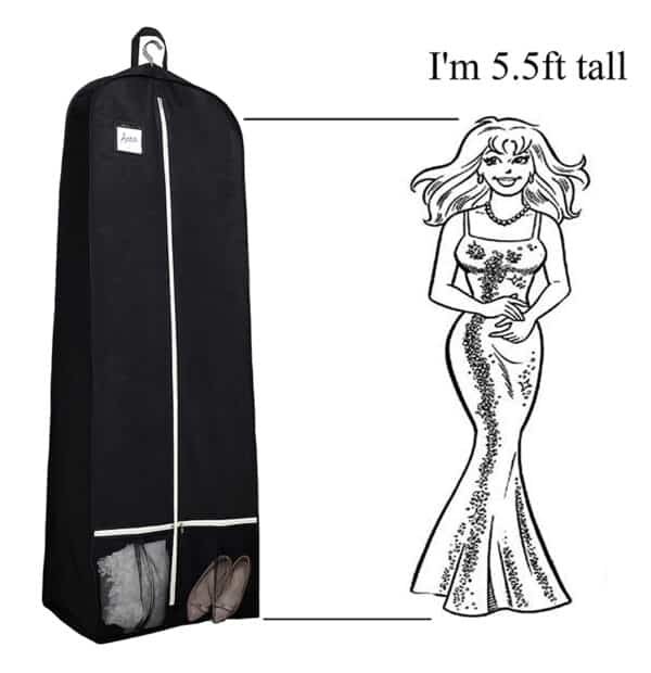 travel garment bags for wedding dresses