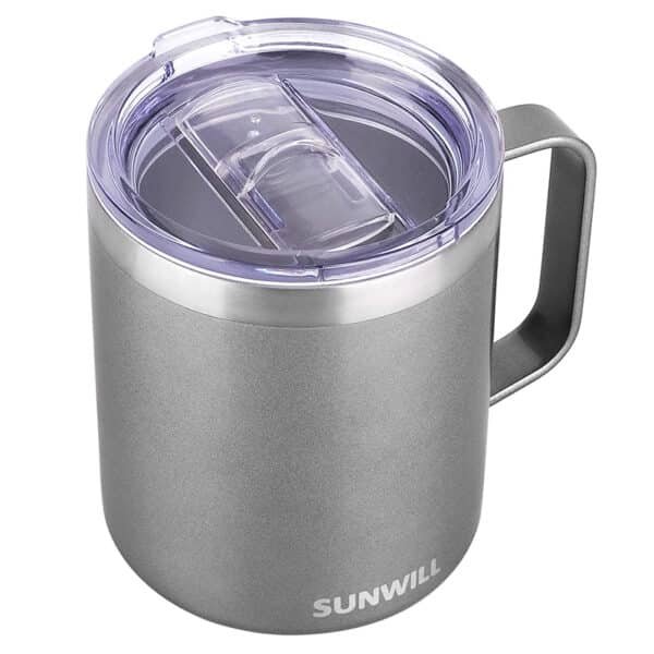 travel mug with handle and lid