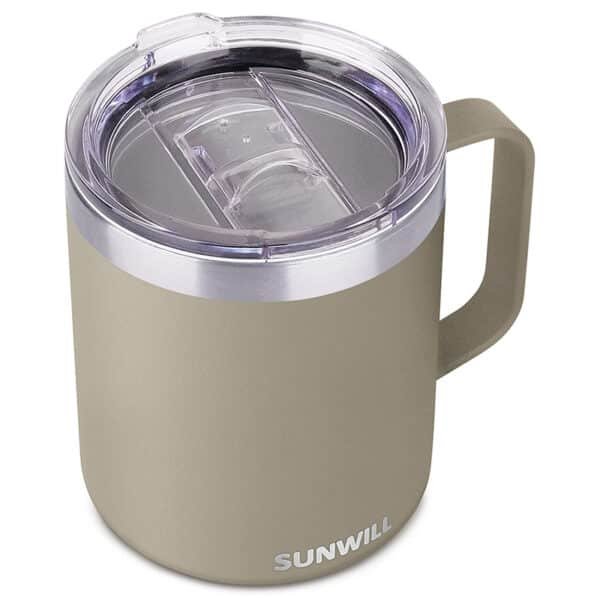 travel mug with handle and lid