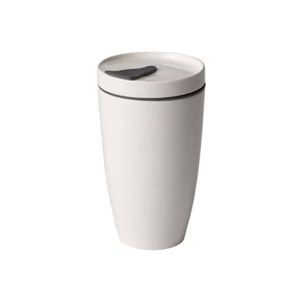 white porcelain travel mug