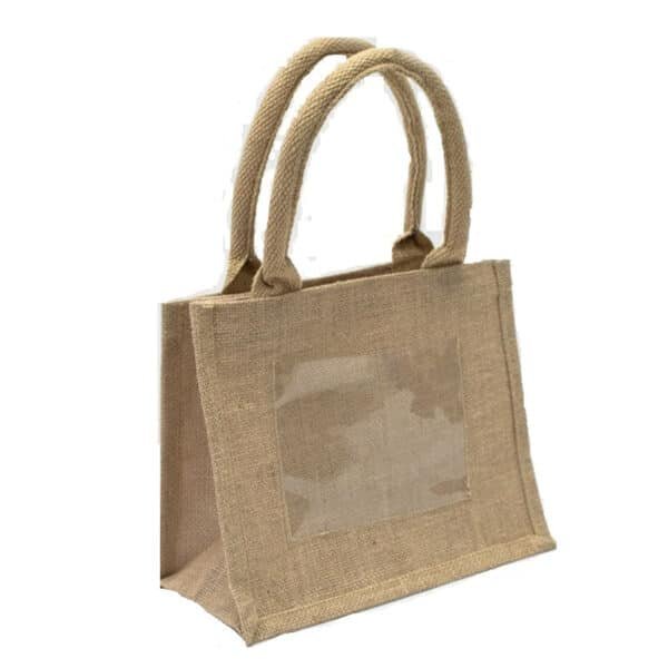 mini jute tote bags