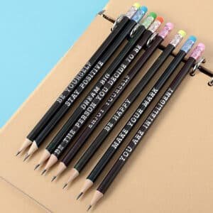 100 personalized pencils