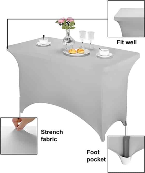 4ft stretch table covers