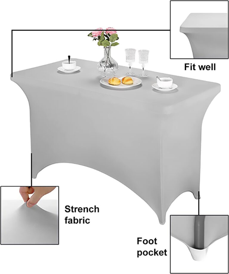 Table Stretch Cover Design Examples 4ft Stretch Table Covers