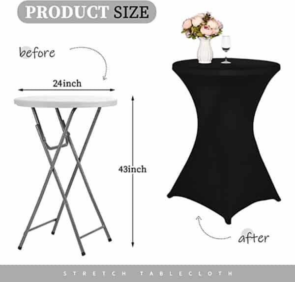 bar height table cloth