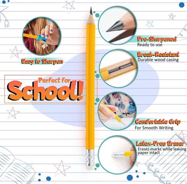 100 personalized pencils