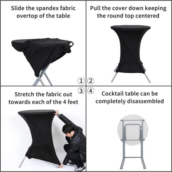 4ft stretch table covers