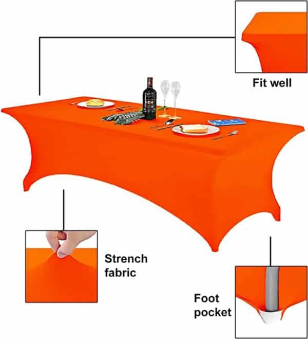 branded stretch tablecloth