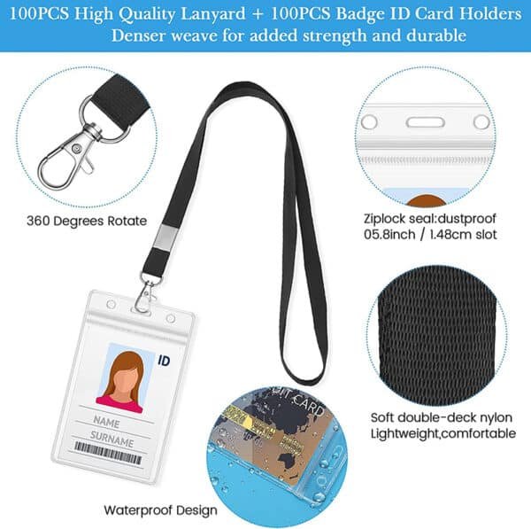 bulk lanyards with id holder