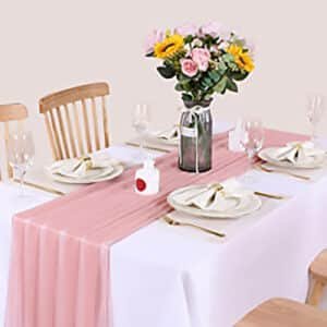 block printed table runner