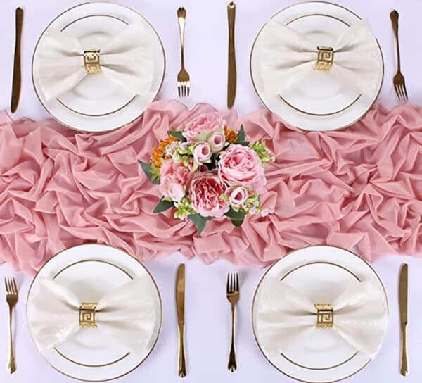 block printed table runner