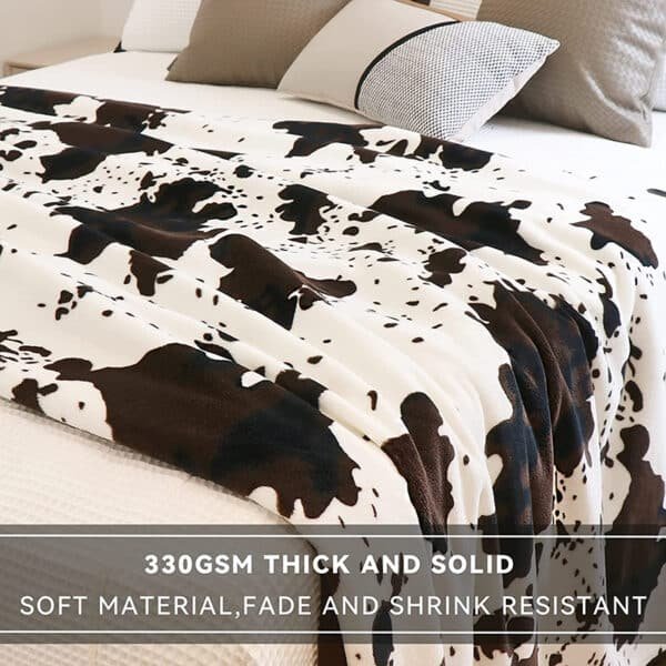 cow print blanket