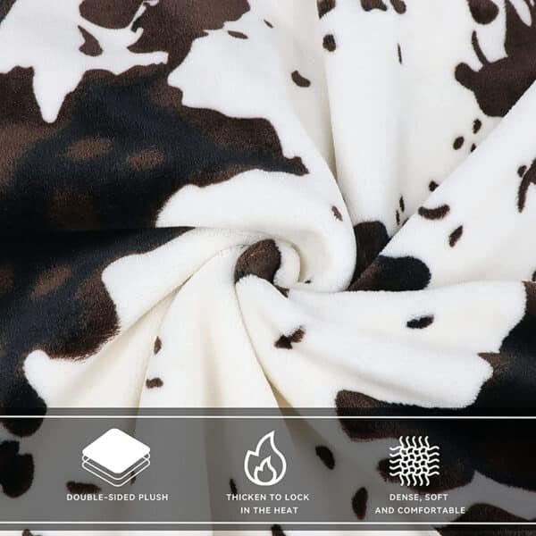 cow print blanket