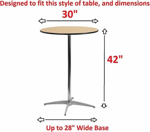 custom cocktail table covers