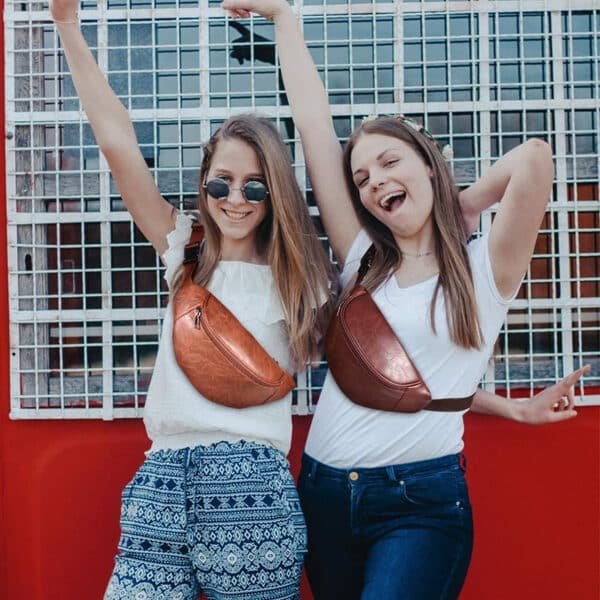custom leather fanny packs
