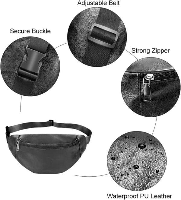 custom leather fanny packs