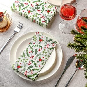 disposable christmas guest towels