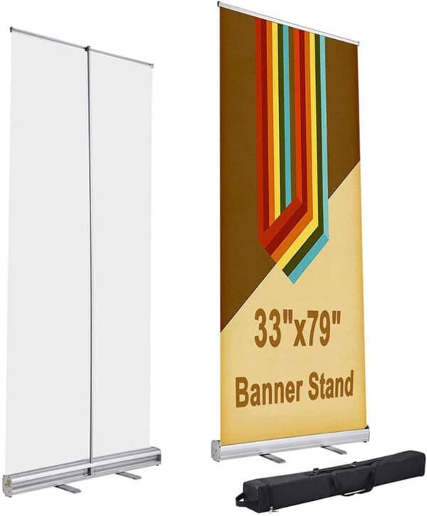 double sided pull up banners