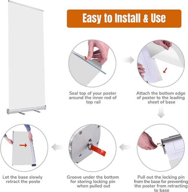 double sided pull up banners