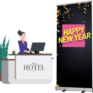 double sided pull up banners