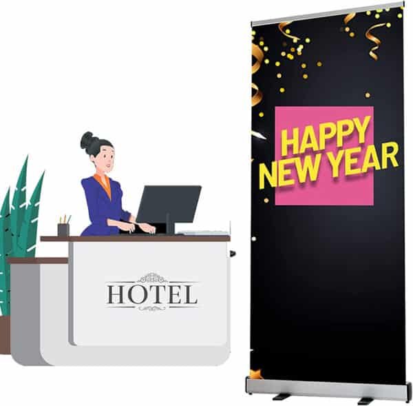 double sided pull up banners