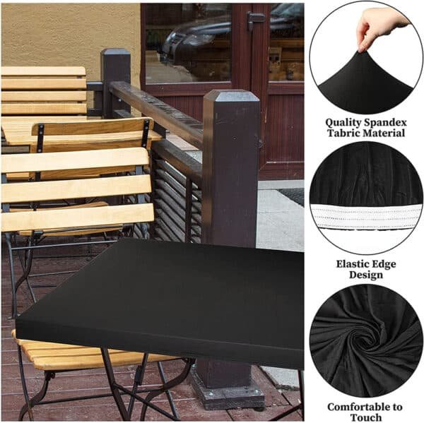 elastic fitted card table covers