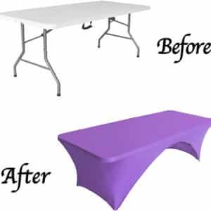 fitted table covers with logo