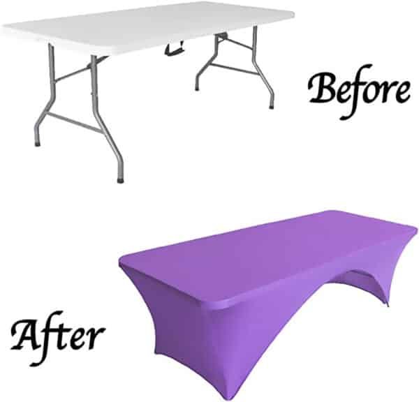 fitted table covers with logo