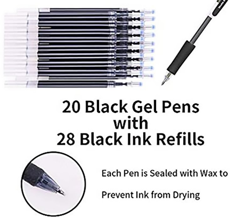 أقلام جل سوداء