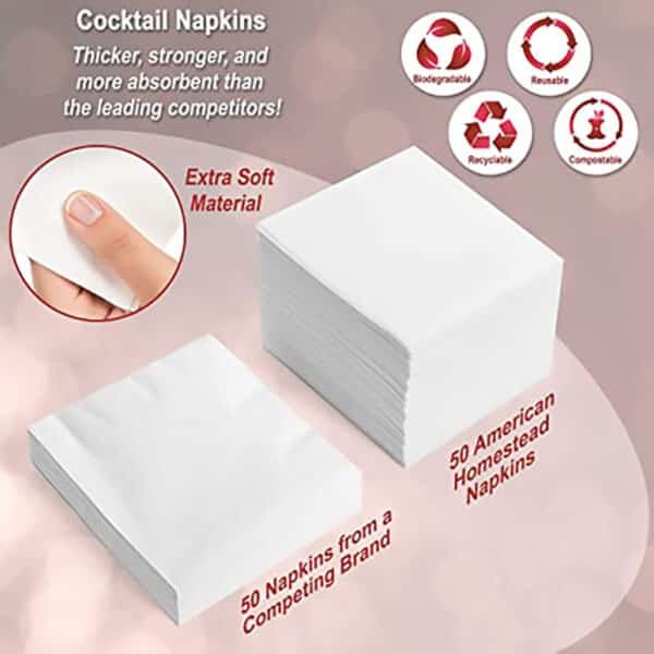 linen cocktail napkins bulk