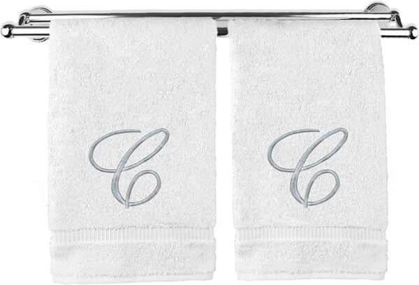 monogrammed guest towels
