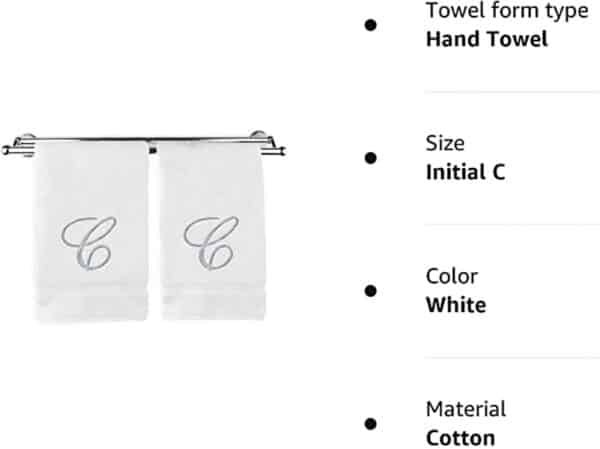 monogrammed guest towels