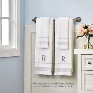 monogrammed guest towels