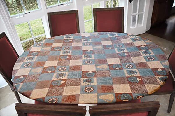 fitted tablecloths round
