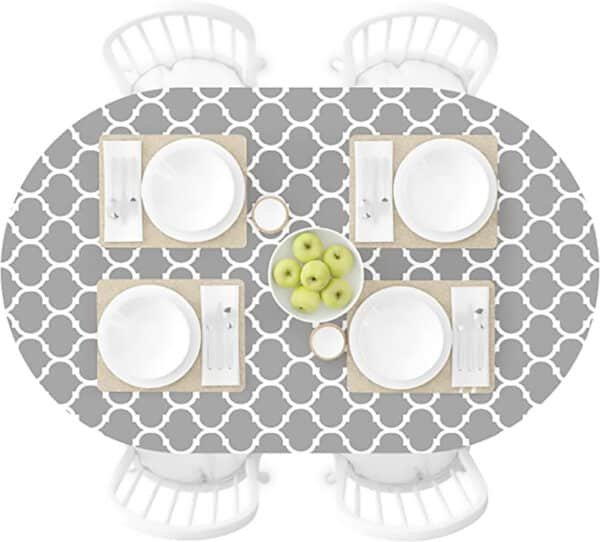 fitted tablecloths round