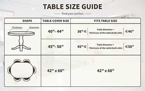 fitted tablecloths round