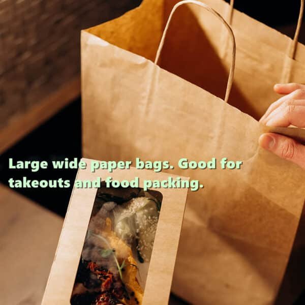paper lunch bags with handles