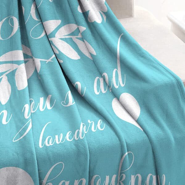 personalized blankets with words