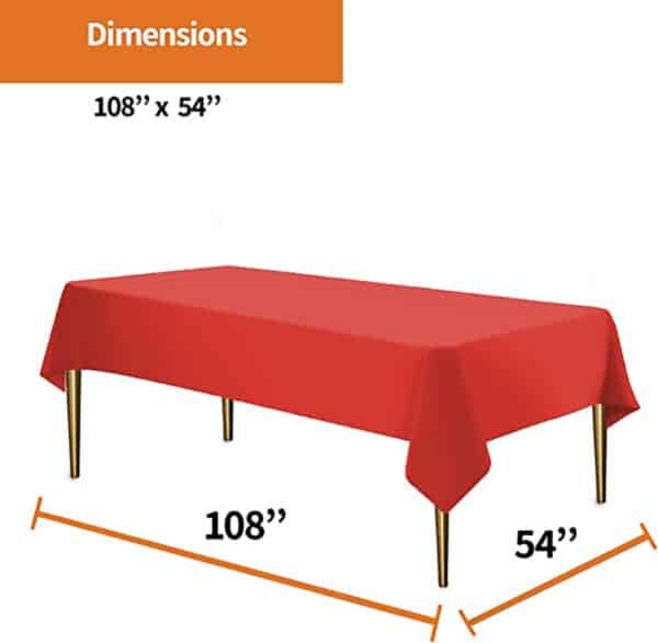 plastic fitted table covers