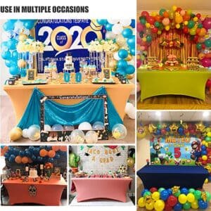 plastic fitted table covers