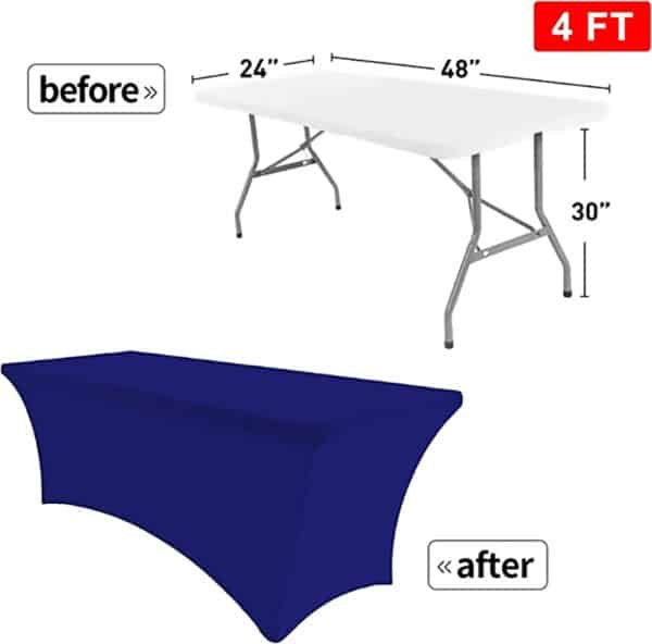 plastic fitted table covers