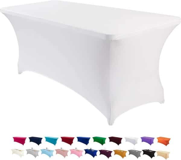 rectangular fitted plastic table covers