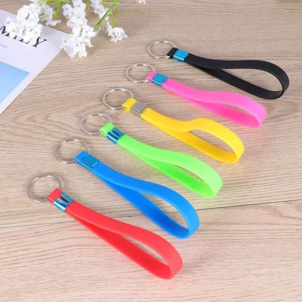 silicone rubber keychain