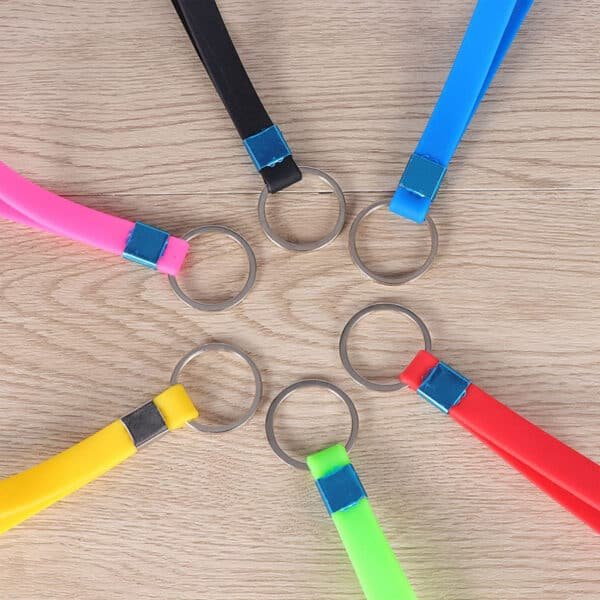 silicone rubber keychain