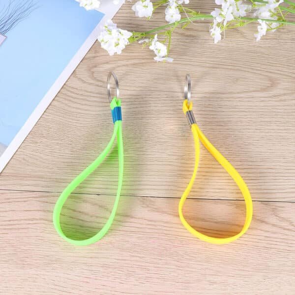 silicone rubber keychain