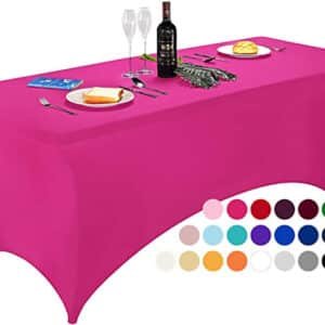 rectangular fitted plastic table covers