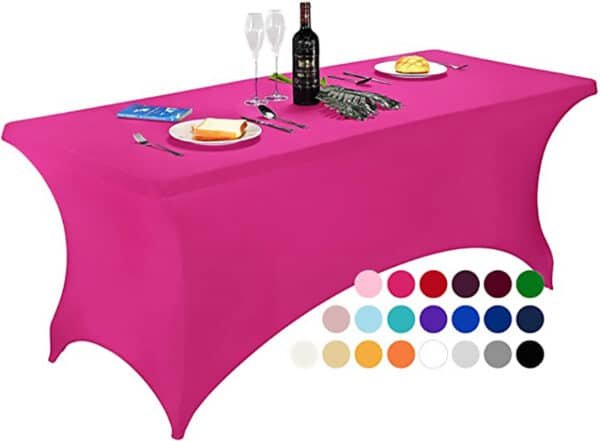 rectangular fitted plastic table covers