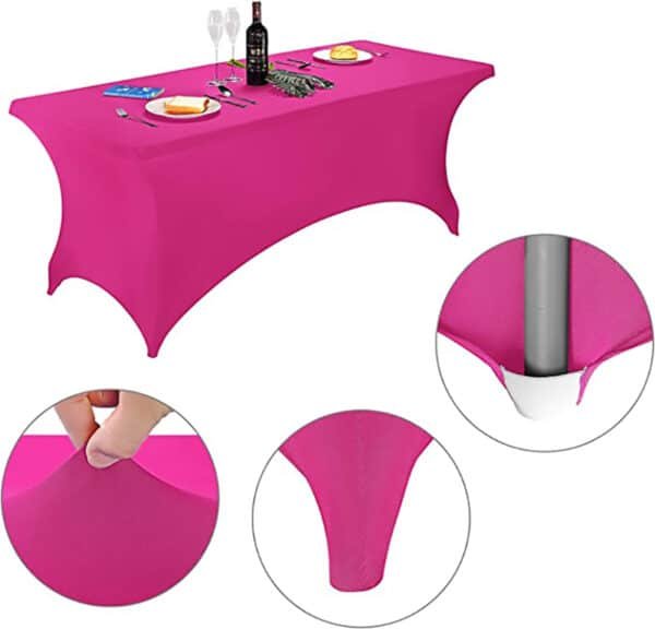 rectangular fitted plastic table covers