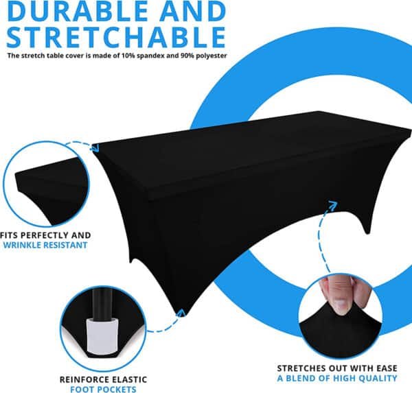 stretch banquet table covers