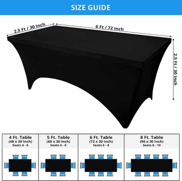 stretch banquet table covers